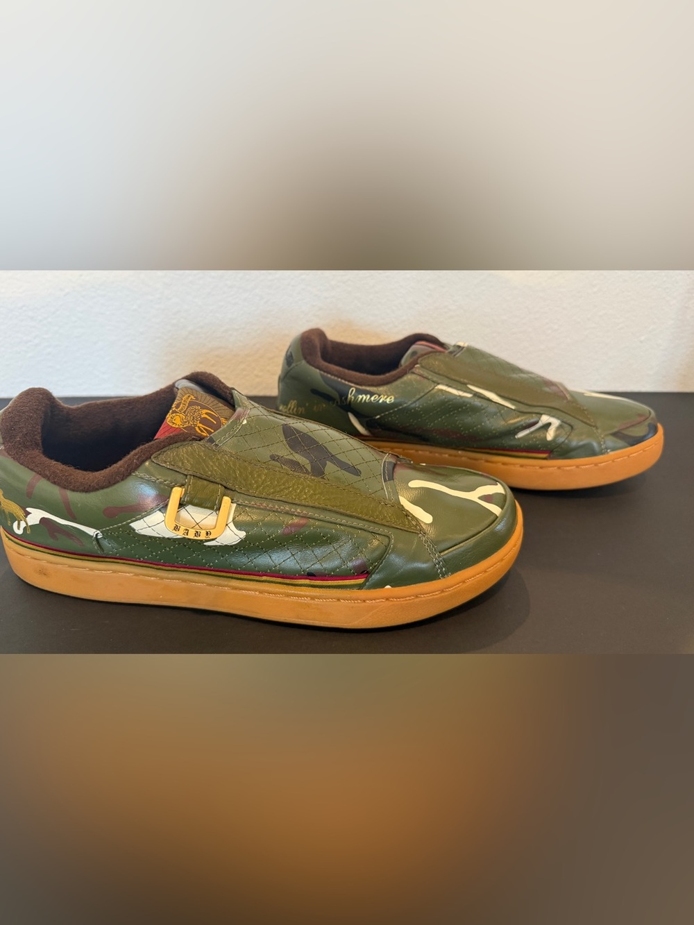 L.A.M.B. Gwen Stefani Royal Elastics Camo Sneakers Women’s 11 / Approx Men’s 9.5 - Picture 1 of 10